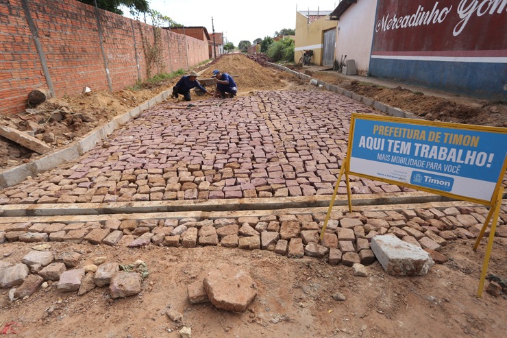 Nossa Rua Nova: prefeitura de Timon inicia nova etapa de pavimentação